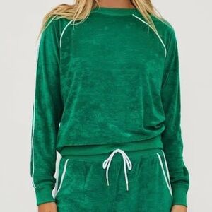 Beach Riot Greer Pullover with White Trim Forrest Park